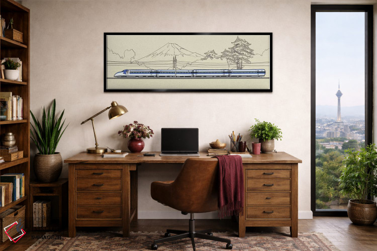 تابلو دکوراتیو ژاپن اثر فایو بای فایو کالکتیو - D3B