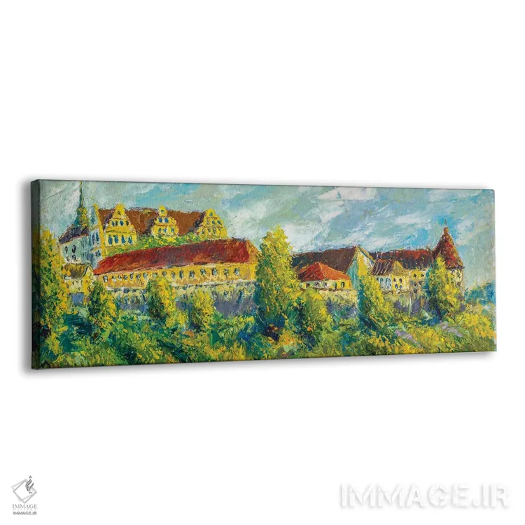 تابلو دکوراتیو قلعه قدیمی زیبا اثر والری ریباکوف - نمای پرسپکتیو محصول