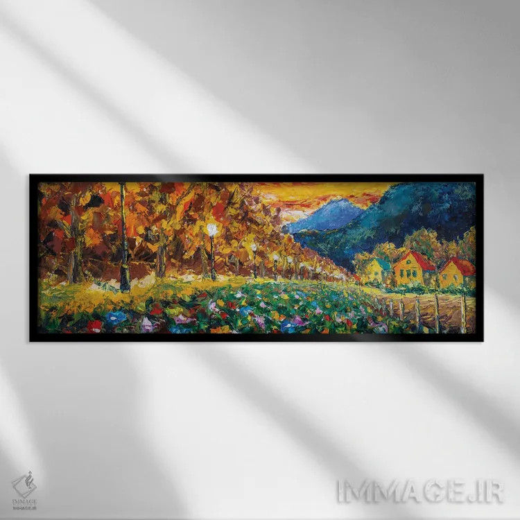 تابلو دکوراتیو ۳۴ اثر والری ریباکوف - نمای قابدار مشکی