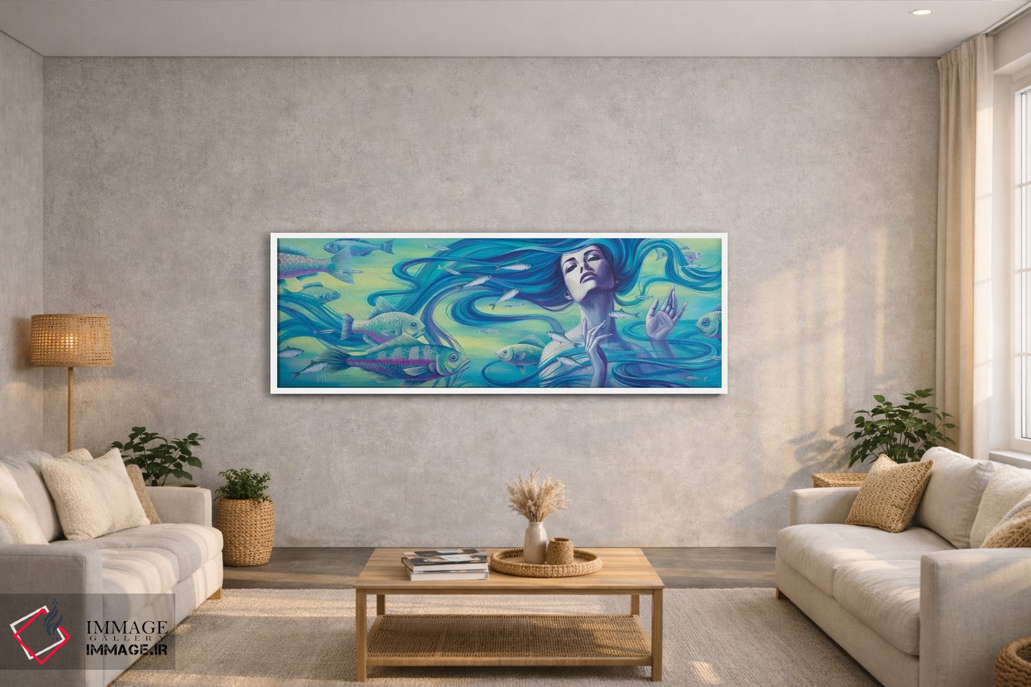 تابلو دکوراتیو آبی III اثر واسیلیسا روماننکو - D3W