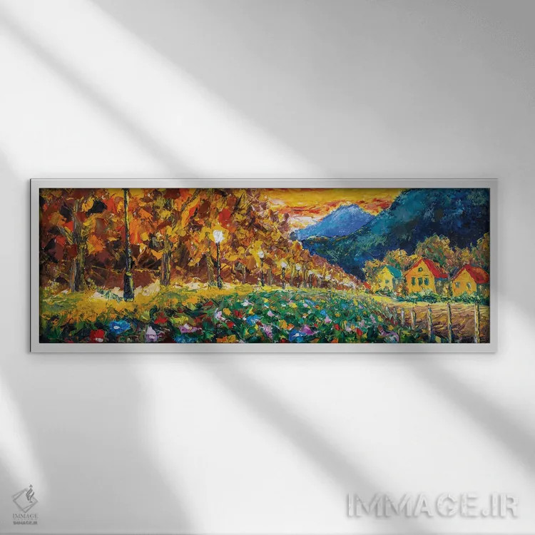 تابلو دکوراتیو ۳۴ اثر والری ریباکوف - نمای قابدار سفید