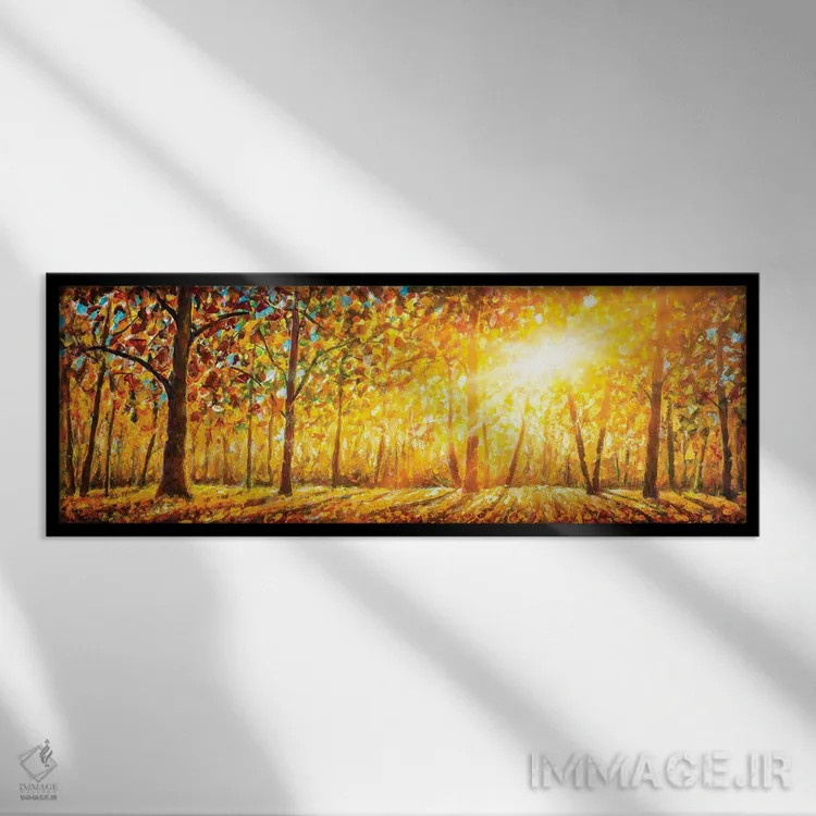 تابلو دکوراتیو ار اثر والری ریباکوف - نمای قابدار مشکی