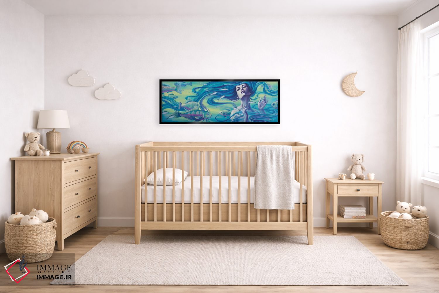 تابلو دکوراتیو آبی III اثر واسیلیسا روماننکو - D5B