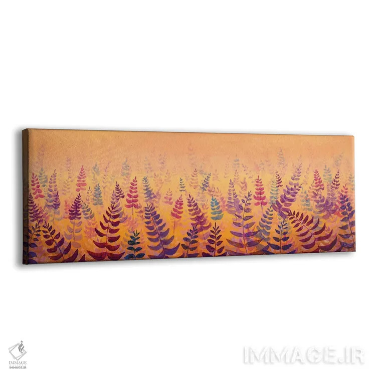 تابلو دکوراتیو پانورامای فوق عریض از مزرعه گل های لطیف اثر والری ریباکوف - نمای پرسپکتیو محصول