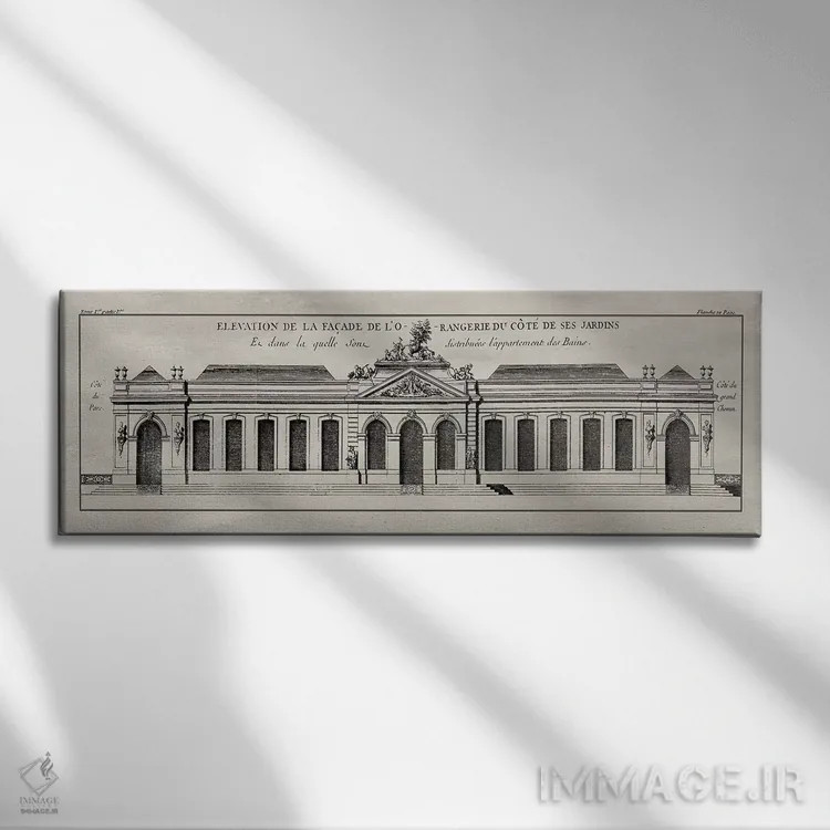 تابلو دکوراتیو نمای مرتفع نما I اثر ویژن استودیو - نمای روبهرو روی دیوار