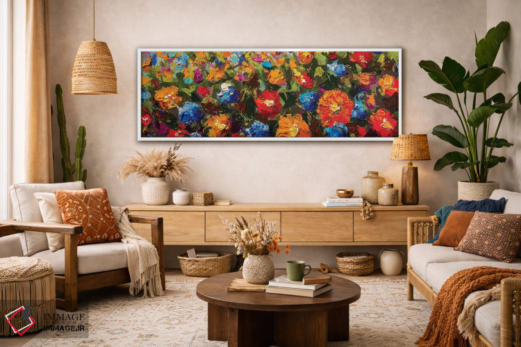 تابلو دکوراتیو گل ها به سبک امپرسیونیسم II اثر والری ریباکوف - D3W