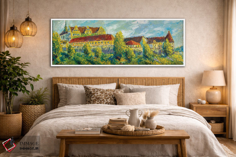 تابلو دکوراتیو قلعه قدیمی زیبا اثر والری ریباکوف - D4W