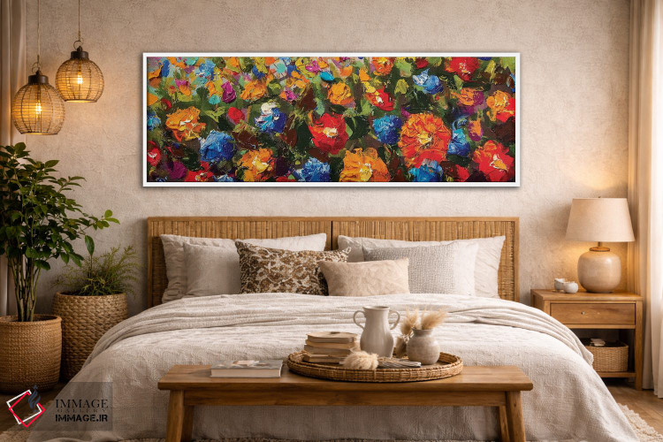تابلو دکوراتیو گل ها به سبک امپرسیونیسم II اثر والری ریباکوف - D5W