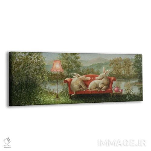 تابلو دکوراتیو مورچه خوار زمینی اثر سوزان ویسر - نمای پرسپکتیو محصول