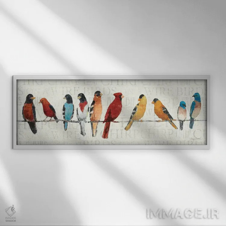 تابلو دکوراتیو مظنونین همیشگی اثر ایوری تیلمن - نمای قابدار سفید