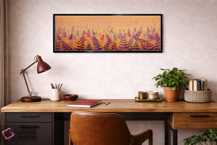 تابلو دکوراتیو پانورامای فوق عریض از مزرعه گل های لطیف اثر والری ریباکوف - D3B