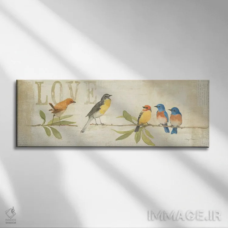 تابلو دکوراتیو ستایش زاغی پنل یک اثر ایوری تیلمن - نمای روبهرو روی دیوار