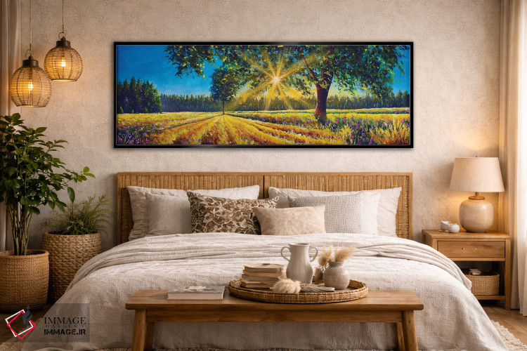 تابلو دکوراتیو پانورامای فوق عریض از منظره آفتابی خیره کننده اثر والری ریباکوف - D6B