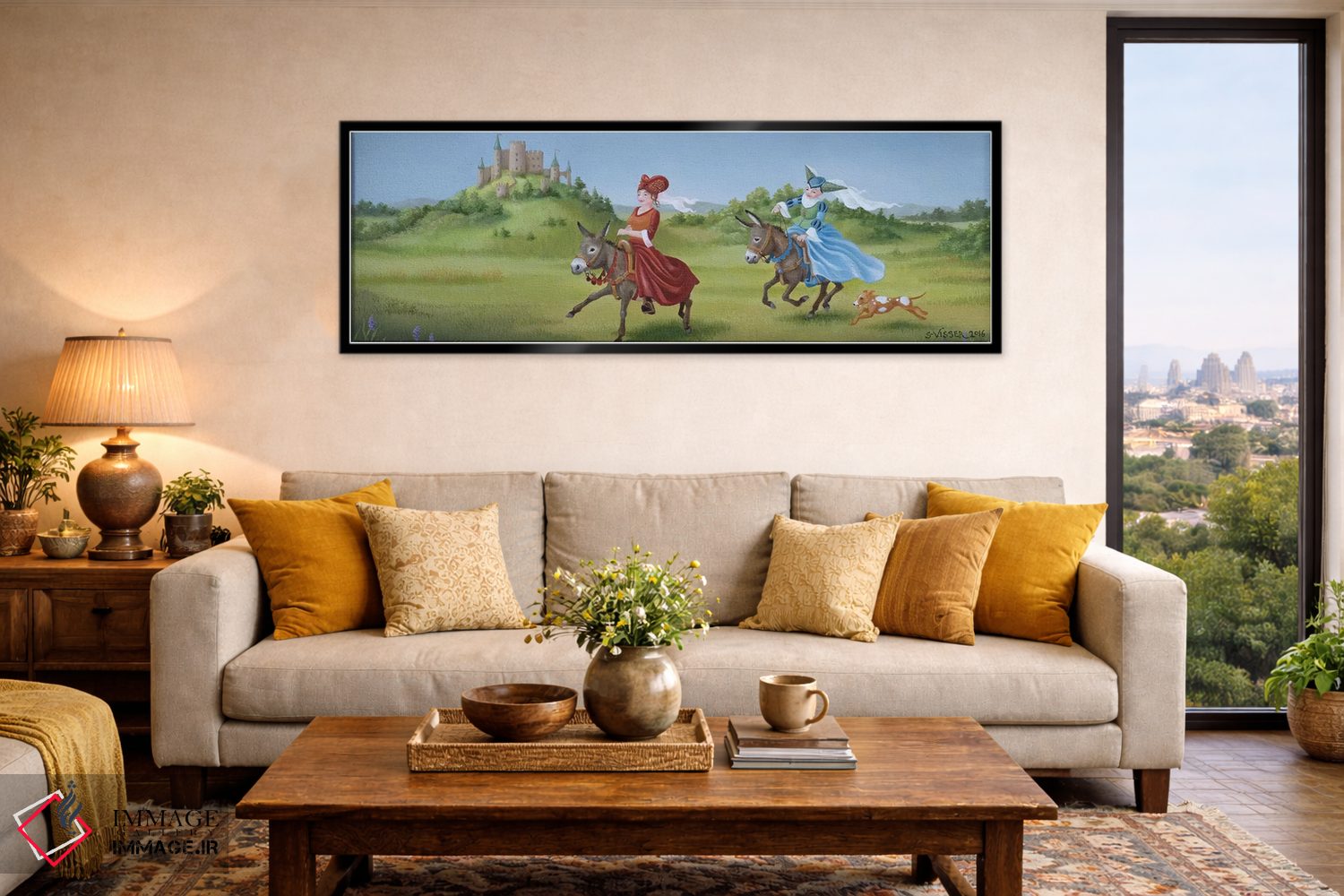 تابلو دکوراتیو تاختن اثر سوزان ویسر - D5B