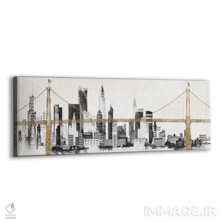 تابلو دکوراتیو پل و خط افق اثر ایوری تیلمن - نمای پرسپکتیو محصول