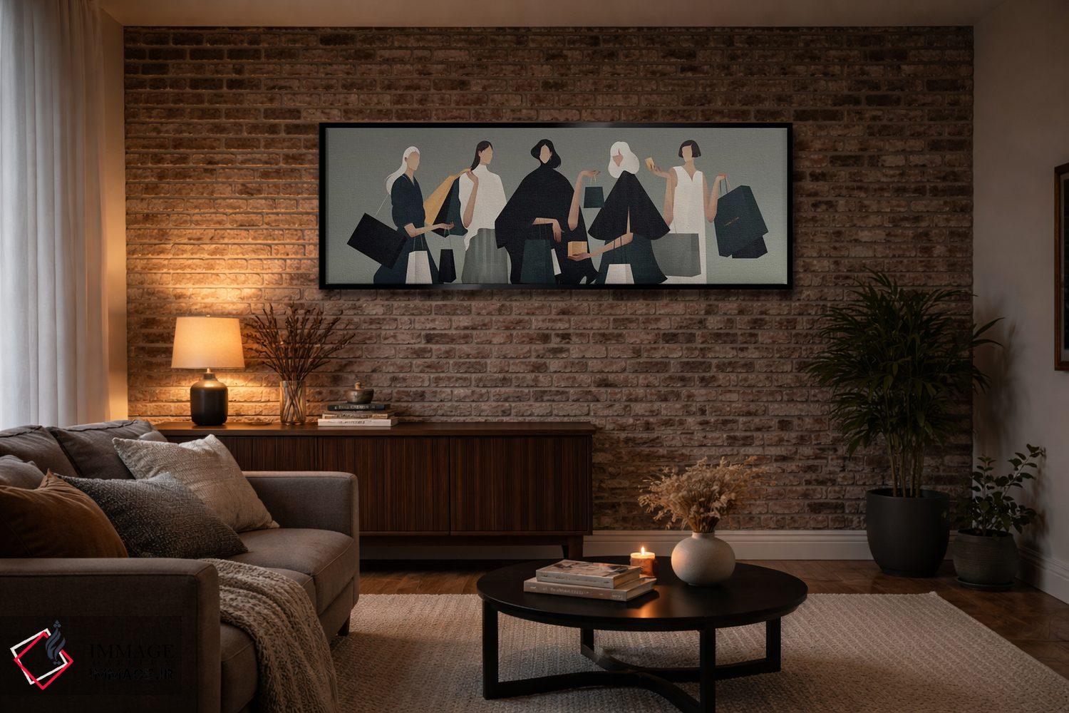 تابلو مدرن زمان خرید II اثر والریا سیمانتوفسکایا - D3B