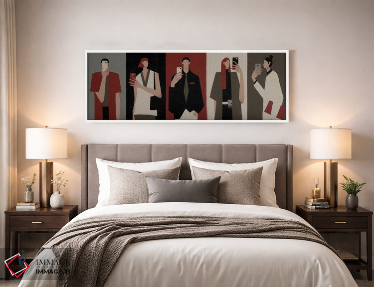 تابلو مدرن آینه ها اثر والریا سیمانتوفسکایا - D3W