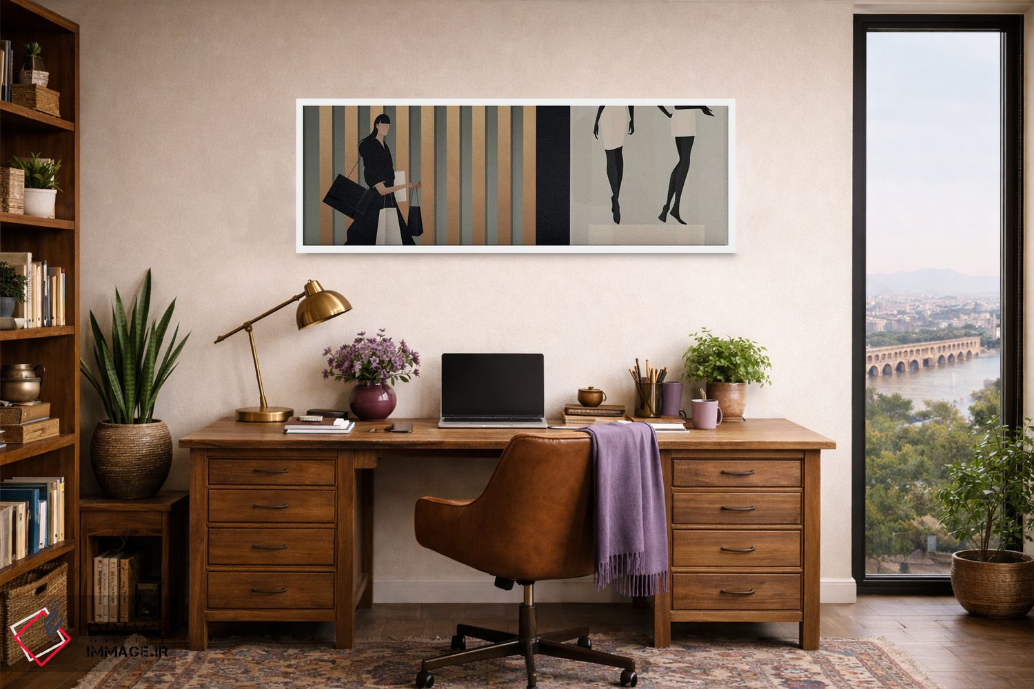 تابلو مدرن زمان خرید IV اثر والریا سیمانتوفسکایا - D1W