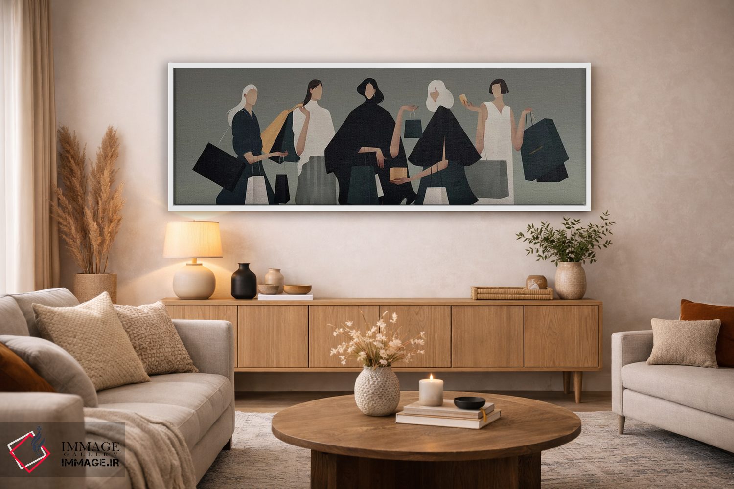 تابلو مدرن زمان خرید II اثر والریا سیمانتوفسکایا - D4W