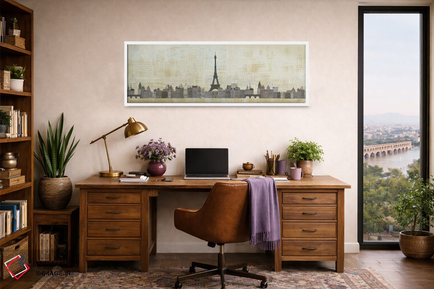 تابلو دکوراتیو افق ایفل اثر ایوری تیلمن - D1W