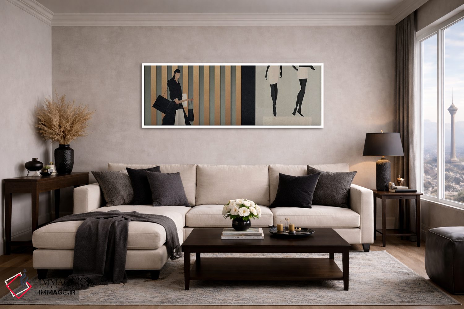 تابلو مدرن زمان خرید IV اثر والریا سیمانتوفسکایا - D4W