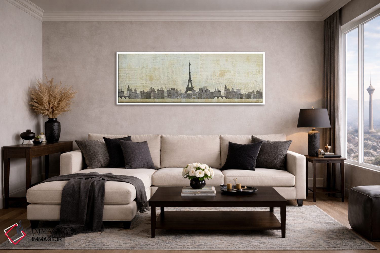 تابلو دکوراتیو افق ایفل اثر ایوری تیلمن - D3W