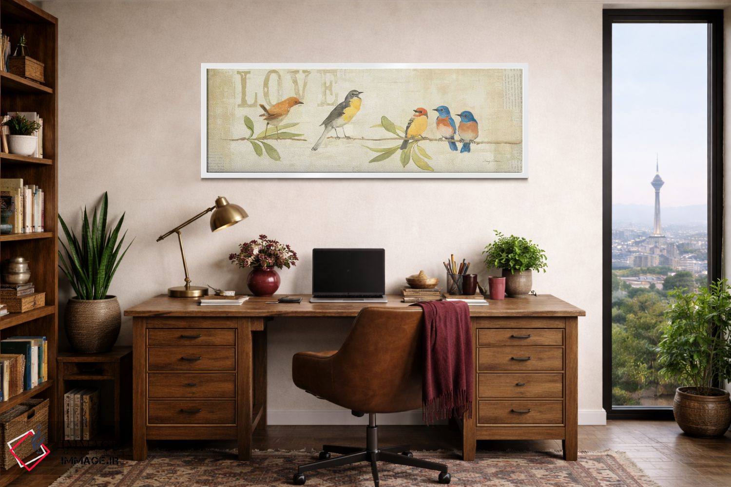 تابلو دکوراتیو ستایش زاغی پنل یک اثر ایوری تیلمن - D1W