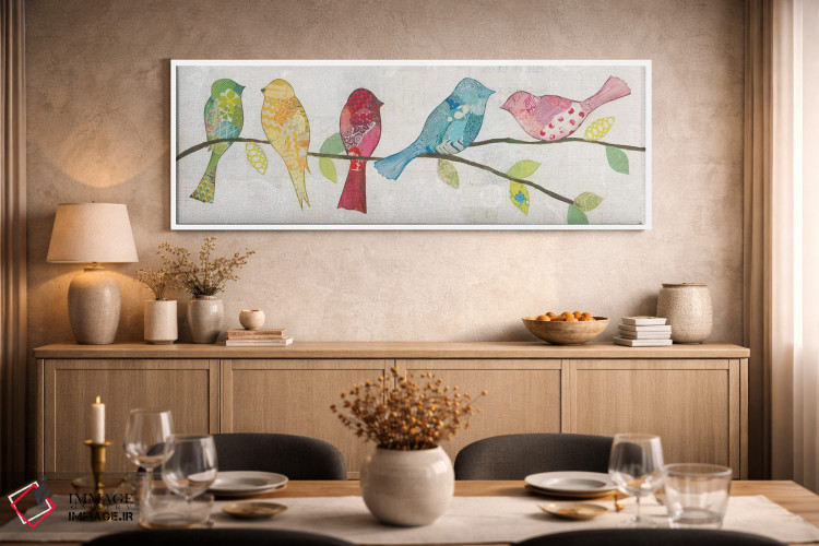 تابلو دکوراتیو هم صحبتی ۱ اثر کورتنی پرال - D2W