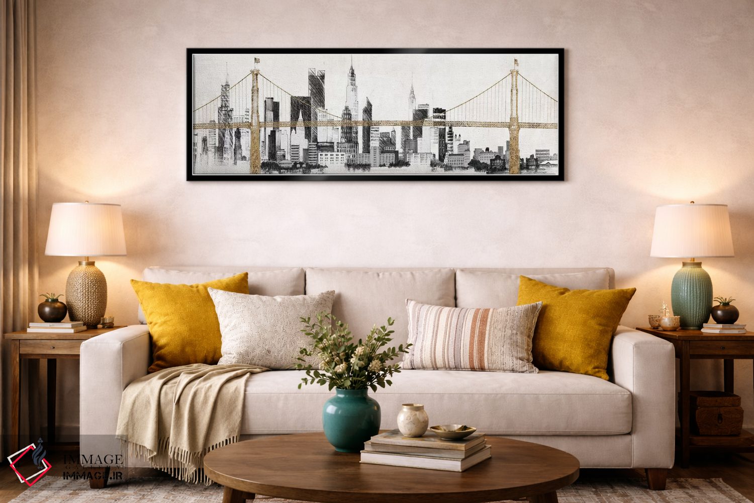 تابلو دکوراتیو پل و خط افق اثر ایوری تیلمن - D2B