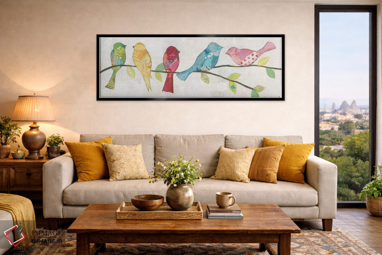 تابلو دکوراتیو هم صحبتی ۱ اثر کورتنی پرال - D6B