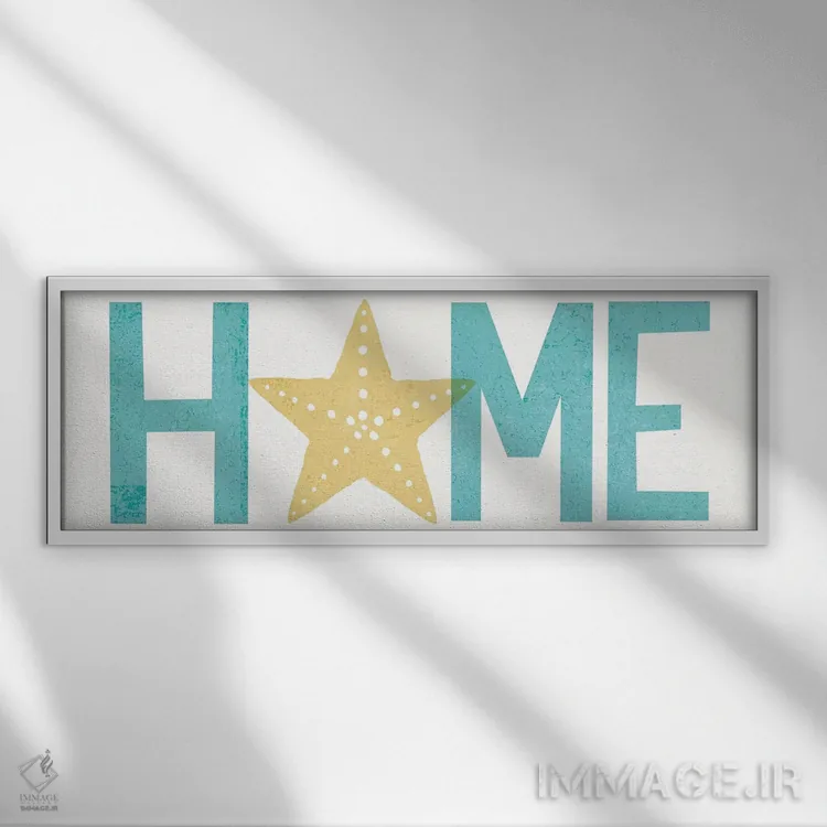 تابلو دکوراتیو خانه I اثر مایکل مولان - نمای قابدار سفید