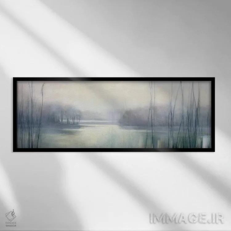 تابلو دکوراتیو خاطرات مه آلود اثر جولیا پورینتون - نمای قابدار مشکی