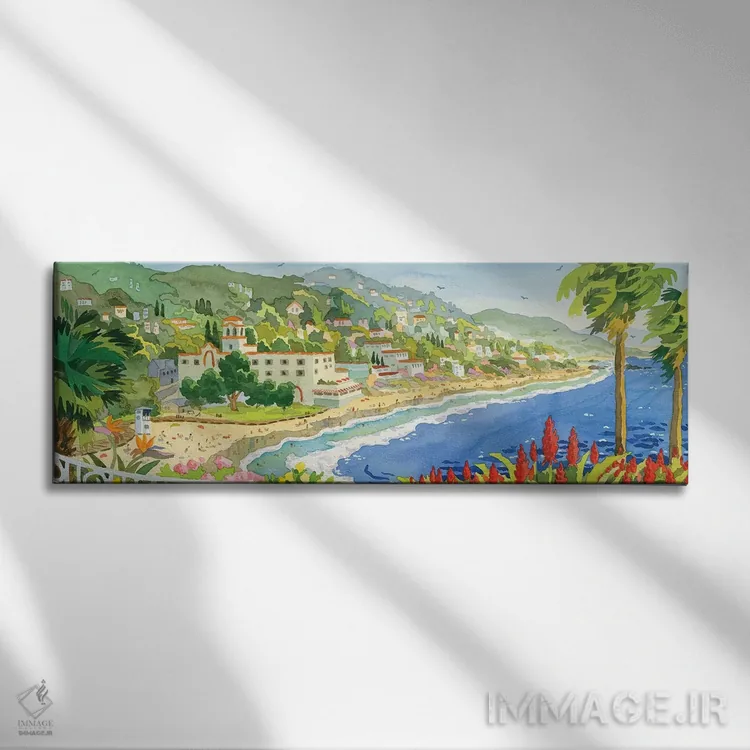 تابلو دکوراتیو نگاهی به لاگونا اثر رابین وته آلتمن - نمای روبهرو روی دیوار