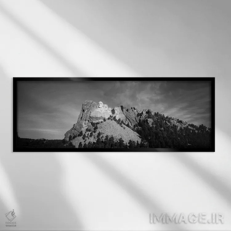 تابلو دکوراتیو Mount Rushmore National Memorial, Pennington County, Sout… اثر والتر بیبیکوف - نمای قابدار مشکی