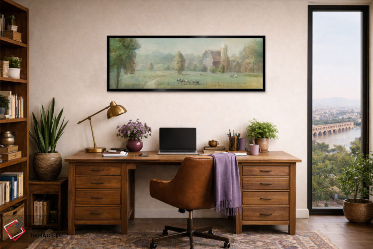 تابلو دکوراتیو مزرعه آرام اثر دان هوی نای - D4B