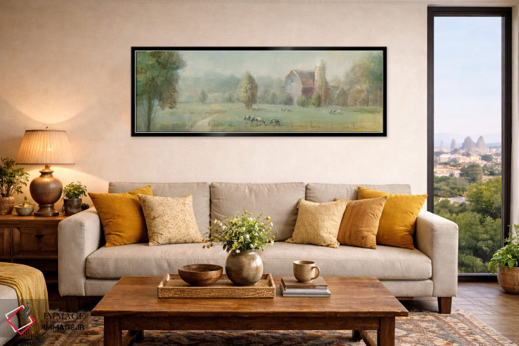 تابلو دکوراتیو مزرعه آرام اثر دان هوی نای - D6B