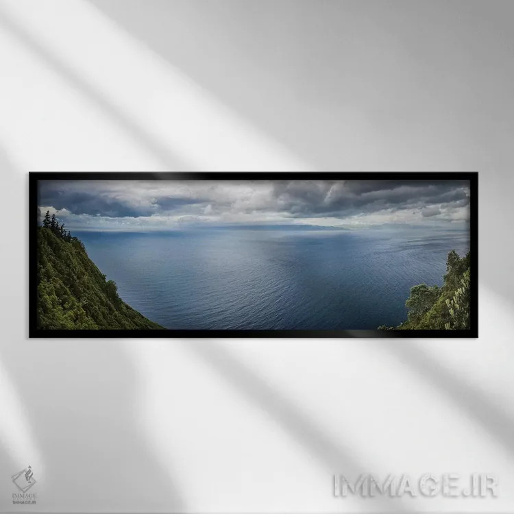 تابلو دکوراتیو Azores, Pico Island, Terra Alta. Miradouro da Terra Alta… اثر والتر بیبیکوف - نمای قابدار مشکی