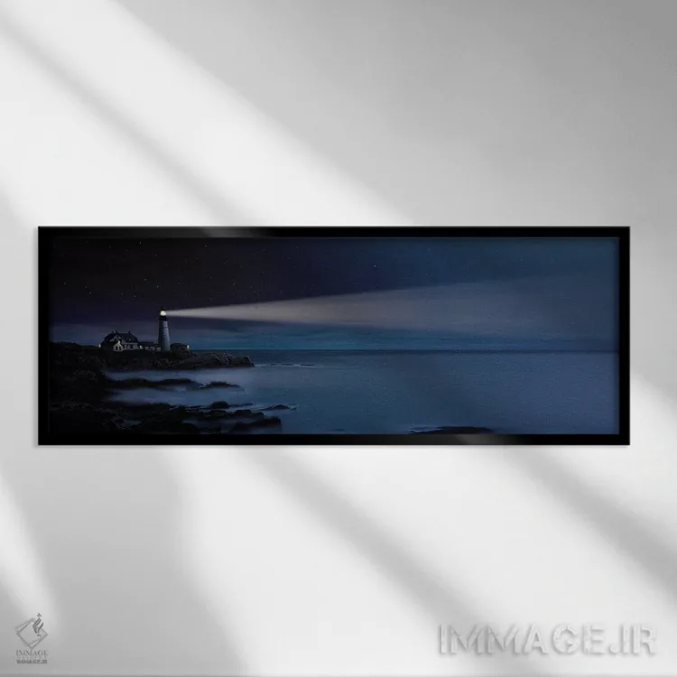 تابلو دکوراتیو نگهبان شب اثر توماس وویوندت - نمای قابدار مشکی