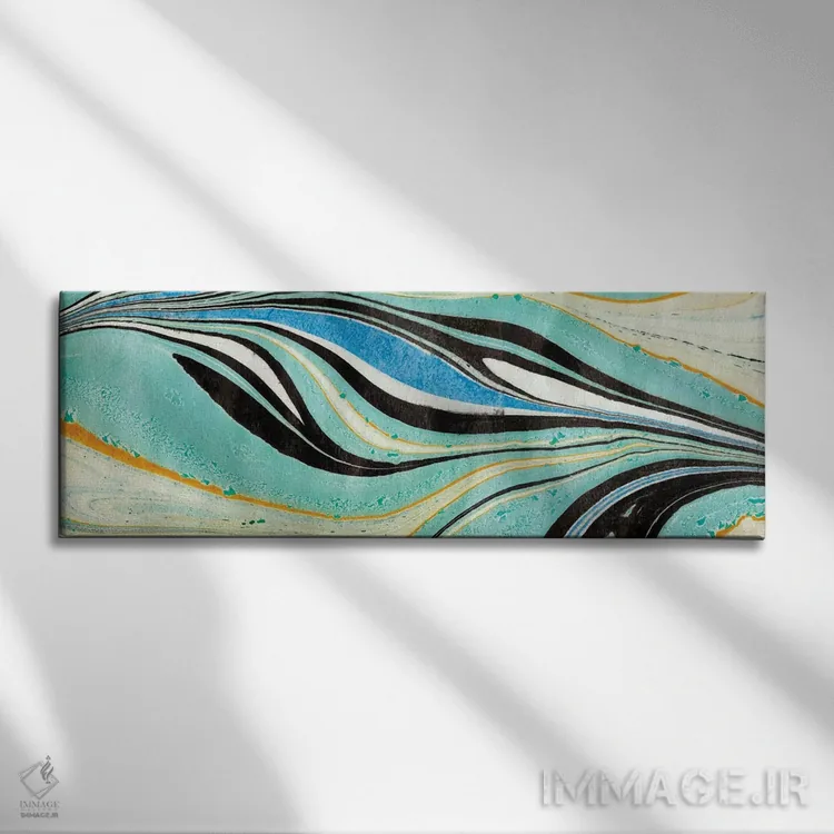 تابلو دکوراتیو آرام ۱ اثر آلیشیا لودویگ - نمای روبهرو روی دیوار