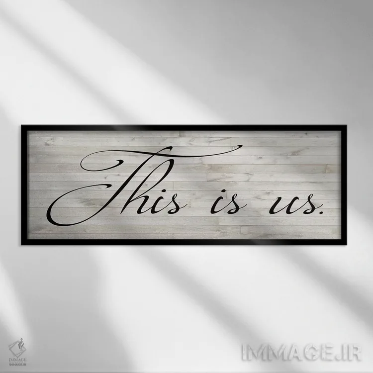 تابلو مدرن الهام خانوادگی ۱ اثر آلیشیا لودویگ - نمای قابدار مشکی