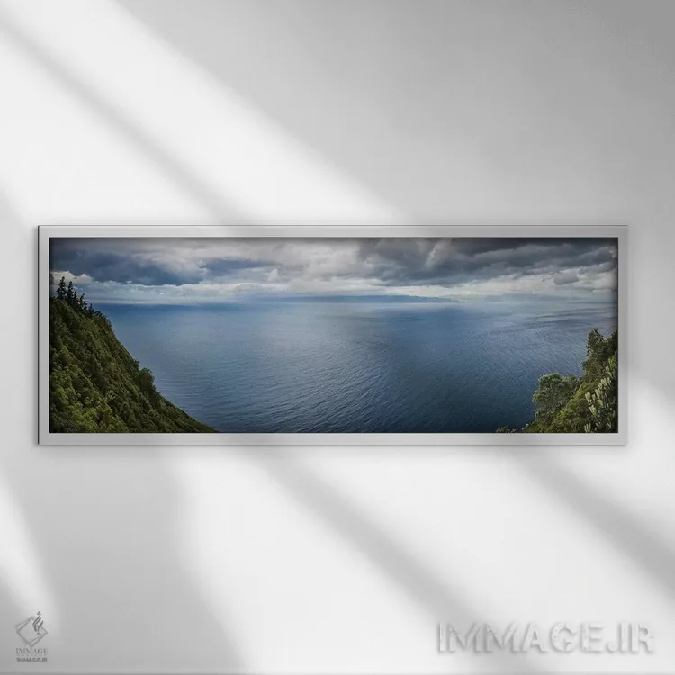 تابلو دکوراتیو Azores, Pico Island, Terra Alta. Miradouro da Terra Alta… اثر والتر بیبیکوف - نمای قابدار سفید