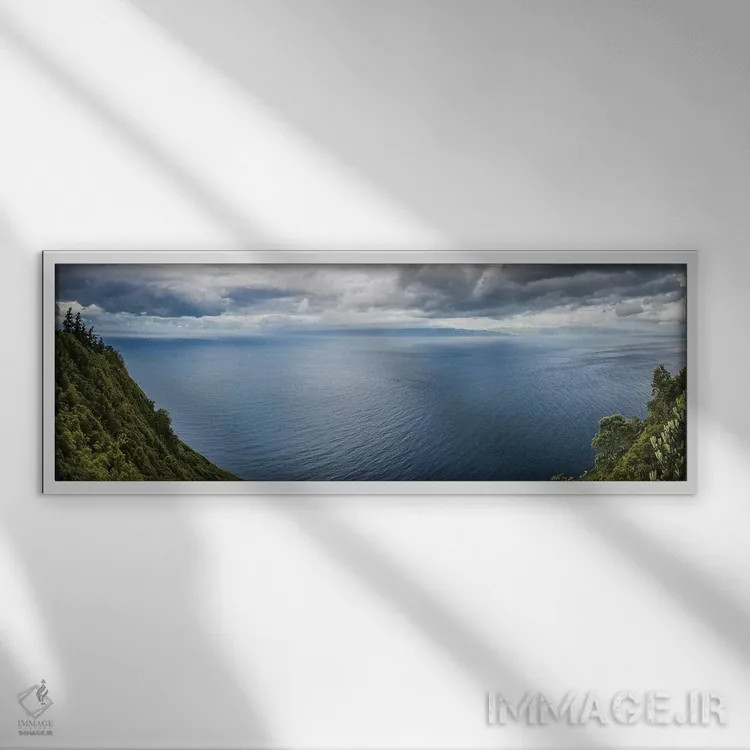 تابلو دکوراتیو Azores, Pico Island, Terra Alta. Miradouro da Terra Alta… اثر والتر بیبیکوف - نمای قابدار سفید