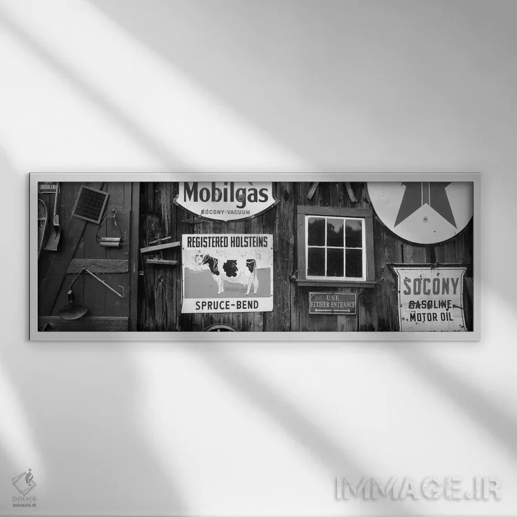 تابلو دکوراتیو Chester, Windsor County, Vermont, USA,نمادهای آمریکای قدی… اثر والتر بیبیکوف - نمای قابدار سفید