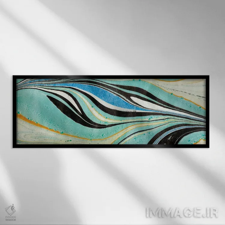 تابلو دکوراتیو آرام ۱ اثر آلیشیا لودویگ - نمای قابدار مشکی