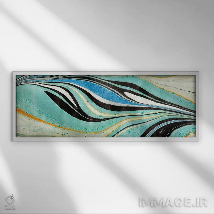 تابلو دکوراتیو آرام ۱ اثر آلیشیا لودویگ - نمای قابدار سفید