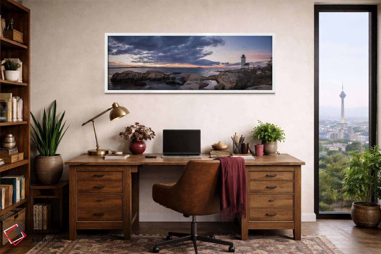 تابلو دکوراتیو Massachusetts, Cape Ann, Gloucester, Annisquam Lighthouse… اثر والتر بیبیکوف - D1W