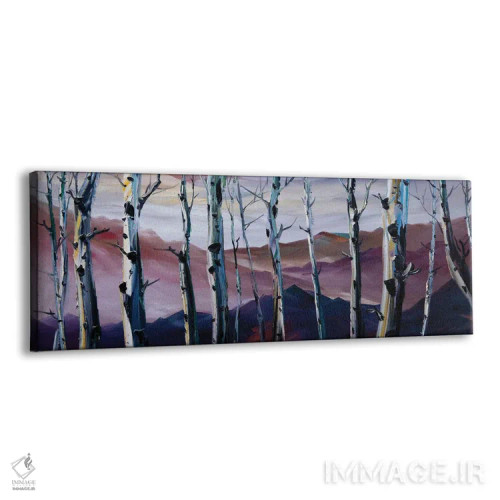 تابلو دکوراتیو جنگل توس I اثر ویلسون لاو - نمای پرسپکتیو محصول