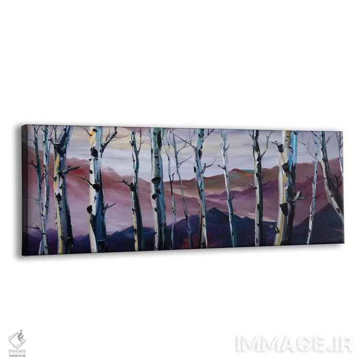 تابلو دکوراتیو جنگل توس I اثر ویلسون لاو - نمای پرسپکتیو محصول