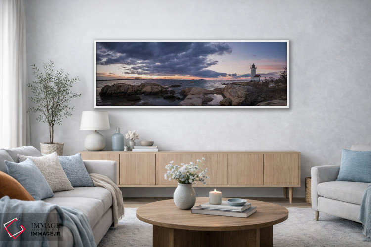 تابلو دکوراتیو Massachusetts, Cape Ann, Gloucester, Annisquam Lighthouse… اثر والتر بیبیکوف - D3W