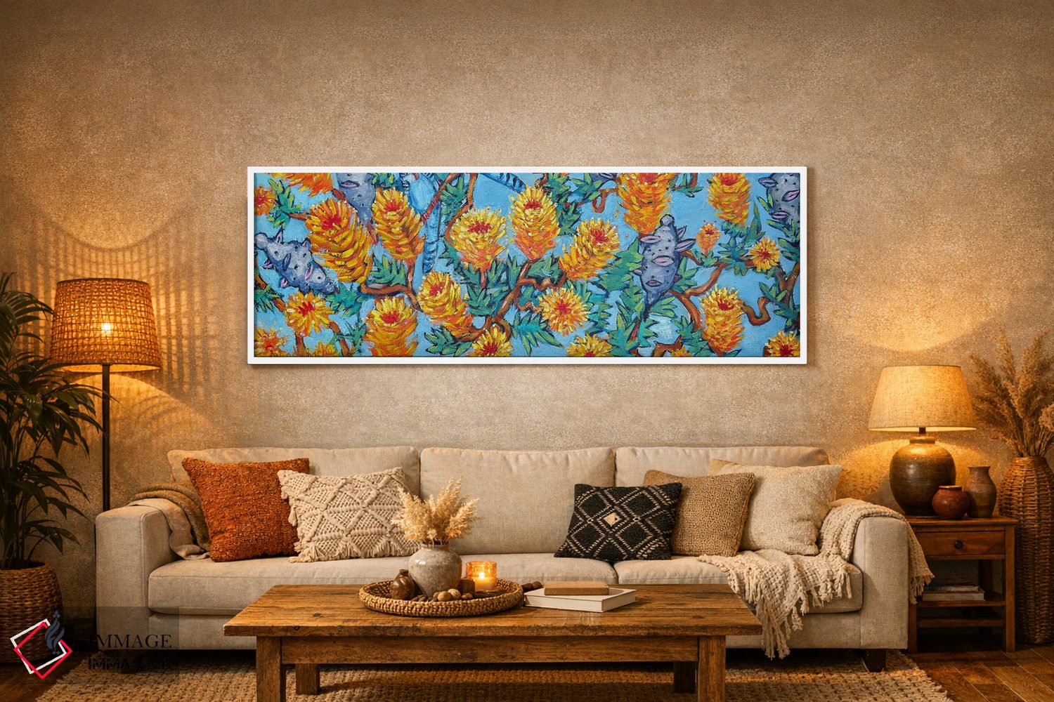 تابلو دکوراتیو بانکسیای پربار اثر وندی باچه - D5W